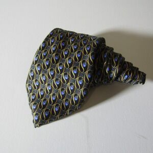 Principe Tie Mens Peacock All Over Print Made In USA Italian Formal